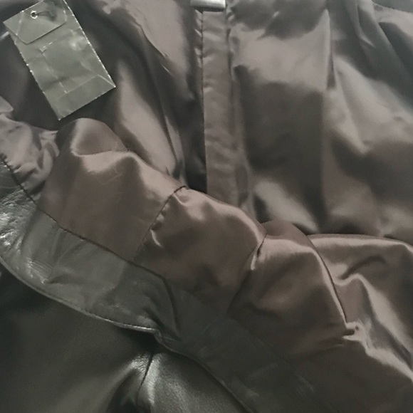 Dark Chocolate Leather Pants - Picture 3 of 7